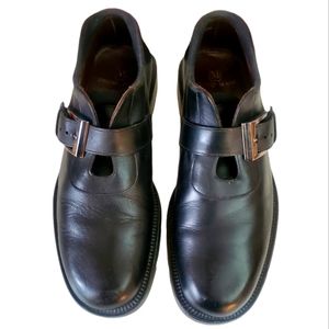 Bruno Magli Monk Strap Mens Shoes. Made in Italy. Black Size: 8 M